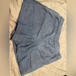 JCrew women’s chambray, elastic waist shorts, size L